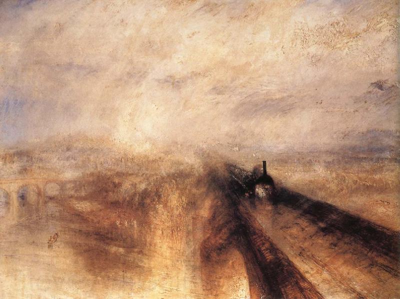 J.M.W. Turner Rain,Steam and Speed the Great Western Railway Germany oil painting art